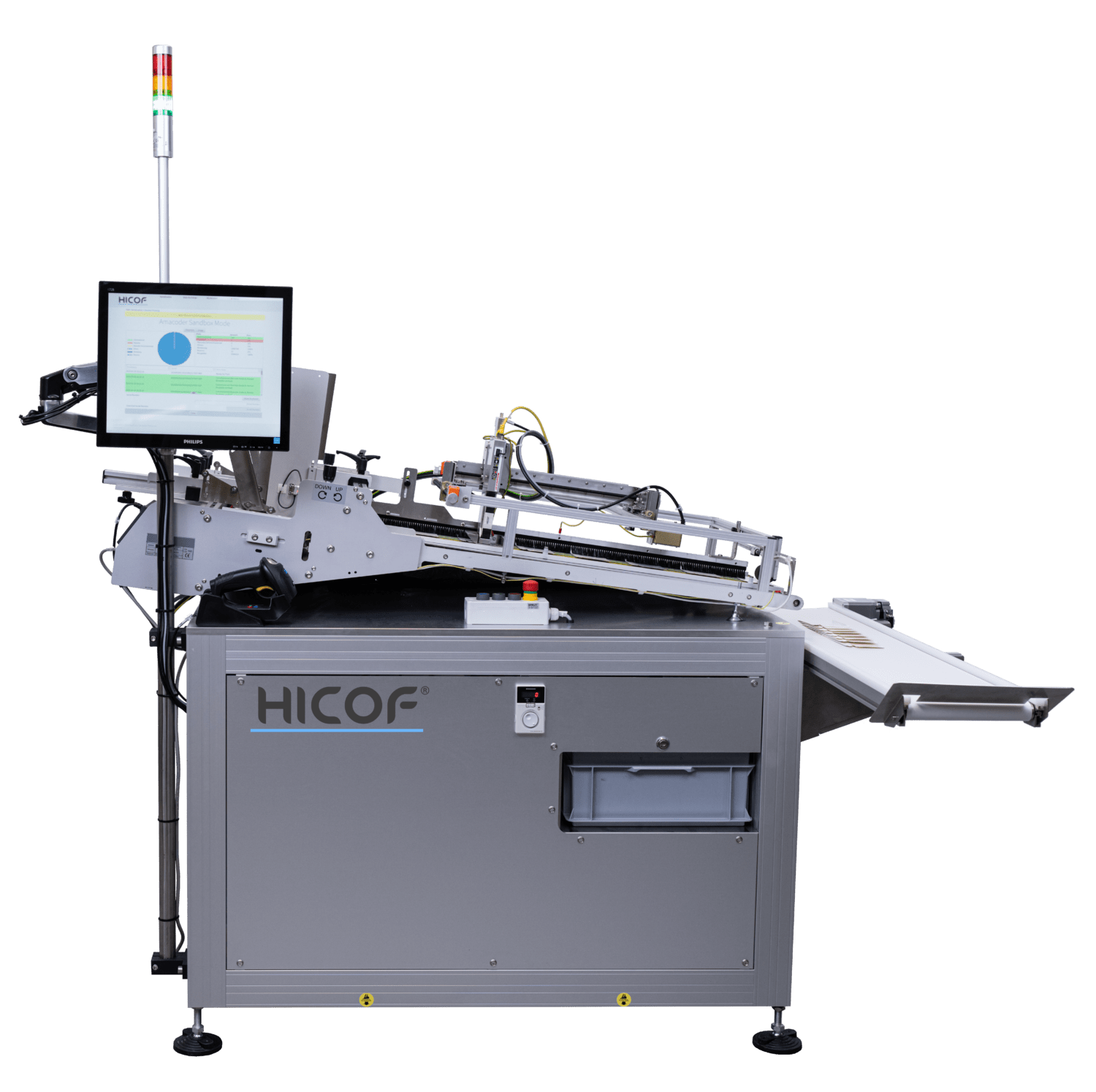 Economic Flat Carton Serialization Machine - Hicof